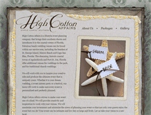 Tablet Screenshot of highcottonaffairs.com